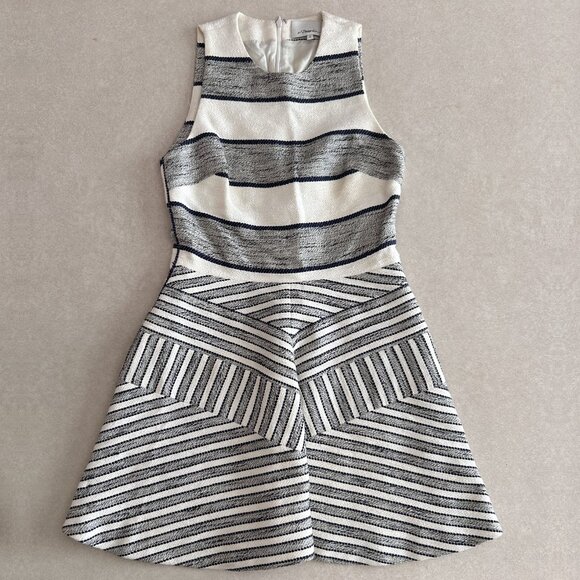 3.1 Phillip Lim Chevron Detail Full Skirt Dress ASO Quinn Fabray - Picture 9 of 15